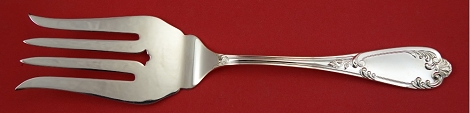 Fish Serving Fork new never used 9 1/2” - Luigi XV by Greggio - Sterling 